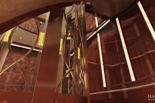 Luxurious interior aboard Hakvoort superyacht YN248